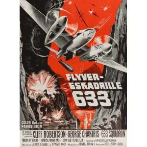 633 Squadron Poster Movie Danish (11 x 17 Inches   28cm x 44cm ) Cliff 