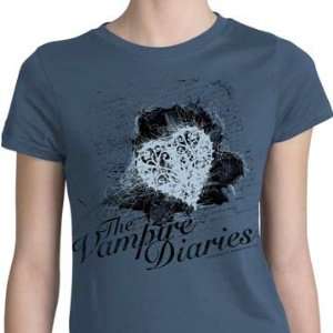 Vampire Diaries Heart Girls Fitted T Shirt Size Medium