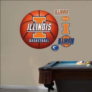    University of Illinois Basketball Logo Fathead: Toys & Games