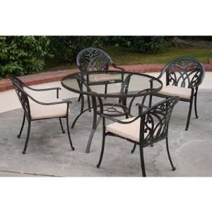 AIC Garden & Casual I201 65S 06 Montecito Five Piece Dining Set with 