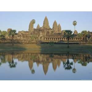  of Angkor Wat Reflected in the Lake, Angkor, Siem Reap, Cambodia 