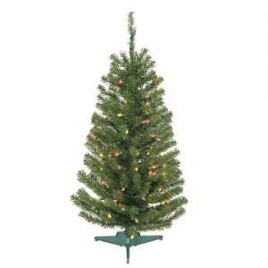  3.5 Pre Lit Balsam Fir Artificial Christmas Tree   Multi 