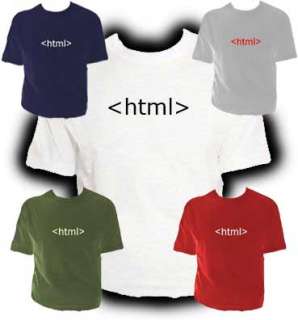 HTML Tshirt Multi colours  