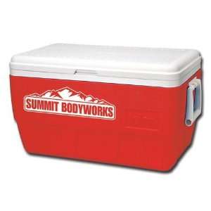  Mak Marketing 00044528 Family Cooler 52 Quart   Red 