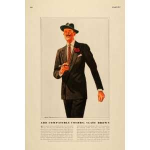   Brown Suit Robert Goodman Artist   Original Print Ad