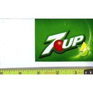 Medium Square Size 7 Up Logo Soda Vending Machine Flavor Strip, Label 