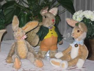 Antique Old German Easter Bunny Rabbit Woodfibers  
