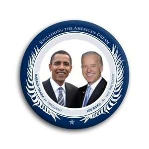  Reclaiming the American Dream Obama and Biden Button   3 
