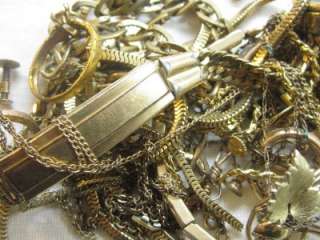 Vintage Old 157.1 grams Scrap GOLD FILLED Jewelry lot*Craft Recovery 
