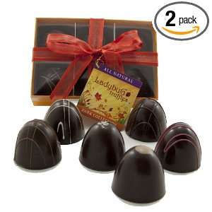 Xan Confections All Natural Ladybug Truffles, 6 Piece All Dark Fall 