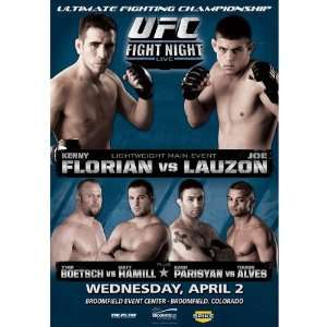  UFC Ultimate Fight Night 13 Autographed Poster: Everything 