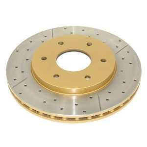 DBA DBA2306X Street Gold Cross Drilled and Slotted Front Vented Disc 
