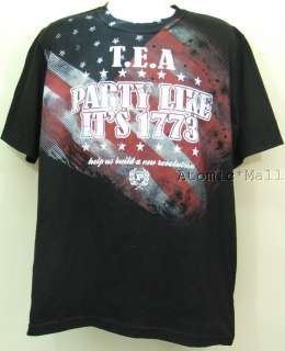 Phat Farm T Shirt Patriotic TEA PARTY LIKE ITS 1773 M  