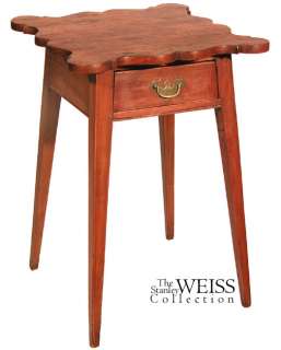 SWC Cherry Hepplewhite Bedside Table, CT, c.1790  