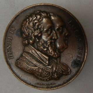 Early 1800s FRENCH COIN SIZED MEDAL of KING LOUIS XVIII  