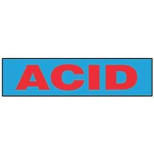   : BRADY 60261 Acid Cabinet Label,Self Stick,7X24 In: Office Products
