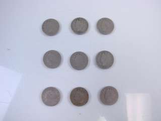   US V Liberty Head Nickel Lot 1893 1897 1898 1899 Semi Key Coin 5 Cent