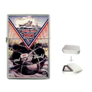  WWII, U.S. Navy, Join the Navy Mine Sweeper Top Lighter 