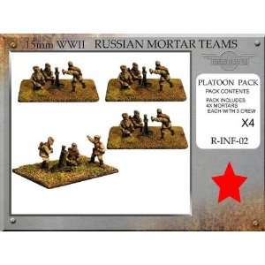   Forged in Battle (15mm WWII): Russian 81mm Mortar Teams: Toys & Games