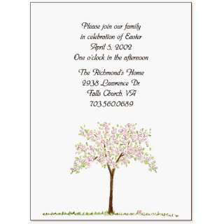  Spring Tree Baby Announcement 