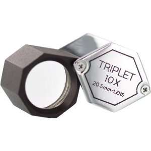   10X, 21mm Lens, Triplet Professional Loupes   Chrome
