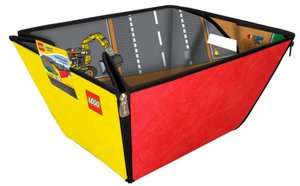   & NOBLE  LEGO CITY FIRE ZipBin Large Toy Box Playmat by Neat Oh