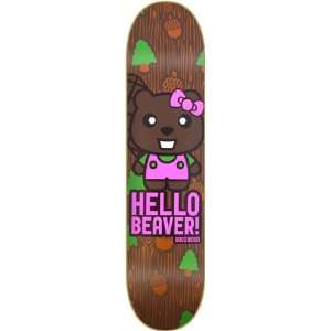 Goodwood Hello Beaver Skateboard Deck   7.75  Sports 