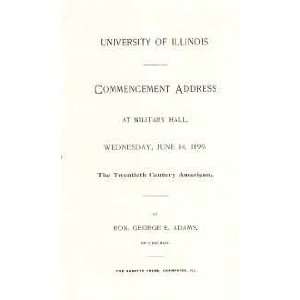  Century American University of Illinois Commencement Address 