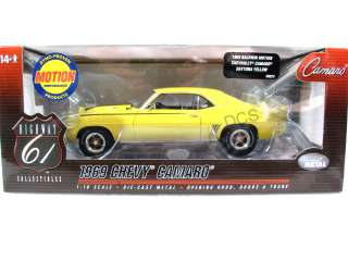 1969 CHEVROLET CAMARO SS DAYTONA 1/18 YELLOW Model Cars  