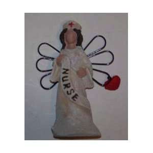  New Angel Nurse Figurine holding chart
