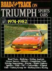Road & Track On Triumph SPITFIRE 1500 TR7 TR8 1974 1982  