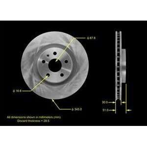  Bendix PRT5839 Brake Rotor Automotive