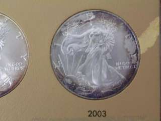 26 American Eagle Coins, 1986   2011, .999 Fine Silver D204  