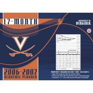    Virginia Cavaliers 8x11 Academic Planner 2006 07