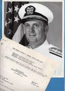 1974 Rear Admiral Richard A Paddock Born 1925 Auburn New York Photo 