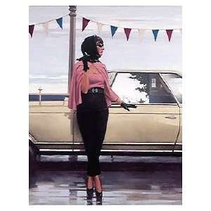  Jack Vettriano 19.25W by 25.25H  Suddenly One Summer 