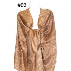   Silk Wool Pashmina Scarf Shawl Wrap Cape 018 #3 