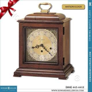   Cherry Key Wound Triple chime Mantel Clock  SAMUEL WATSON  