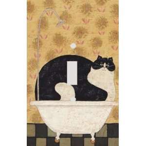  Cat in the Tub Decorative Switchplate Cover
