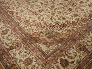   x12 Beautiful Handmade Hand Knotted Carpet Fine Silk Isfahan Rug 2212