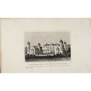   Dugdale C1845 Old Print Cobham Hall Kent Earl Darnley