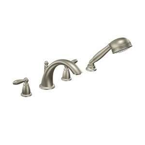 Moen T924BN/9992 Brantford Deck Mount With Handshower Whirlpool Faucet 