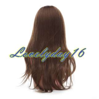 Yaki Straight 100% Indian Remy Human Hair Lace Front Wigs wtih Stretch 