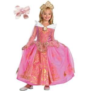  Beauty Princess Dress Up Costume Size 4 6 and Hair Bow: Toys & Games