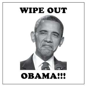  WIPE OUT OBAMA FUNNY TOILET PAPER MADE IN THE USA 