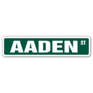  AADEN Street Sign name kids childrens room door bedroom 
