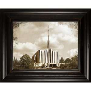  LDS Seattle Temple 38x31 Double Frame   Framed Legacy Art 