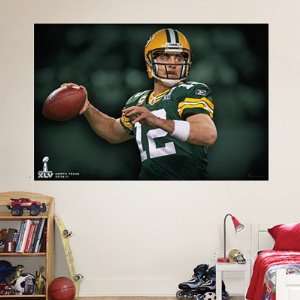 Aaron Rodgers Fathead Wall Graphic Super Bowl XLV Mural  