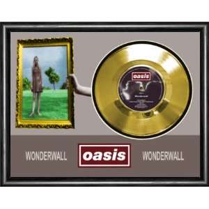  Oasis Wonderwall Framed Gold Record A3 Musical 
