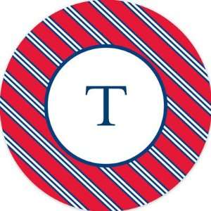  Boatman Geller   Personalized Plates (Repp Tie Red & Navy 